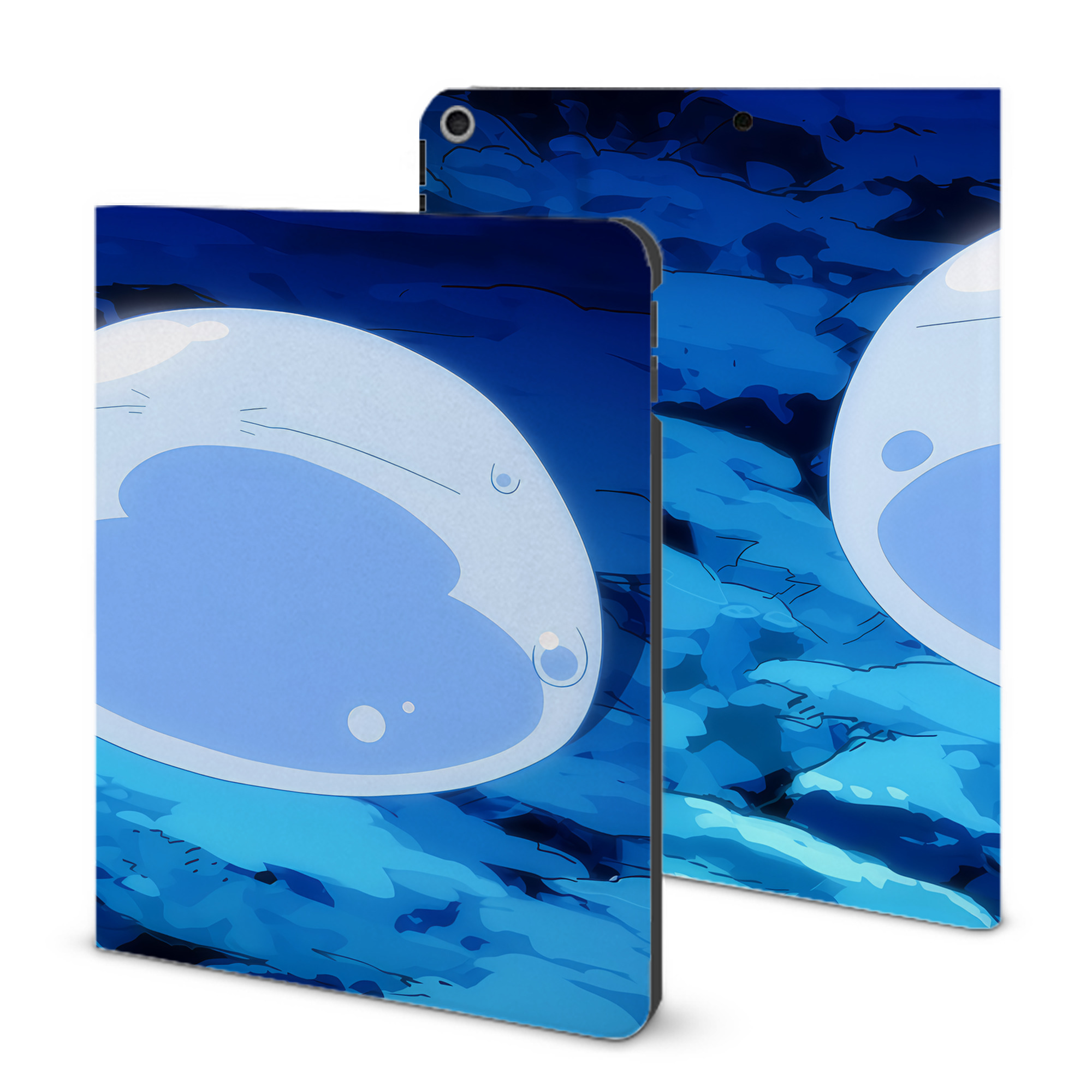 （画像用） 転スラ Regarding Reincarnated to Slime IPad ケース ブック型 PUレザー TPU 耐衝撃 軽量 薄型 ペン収納なし 全面保護 IPad 各モデル対応